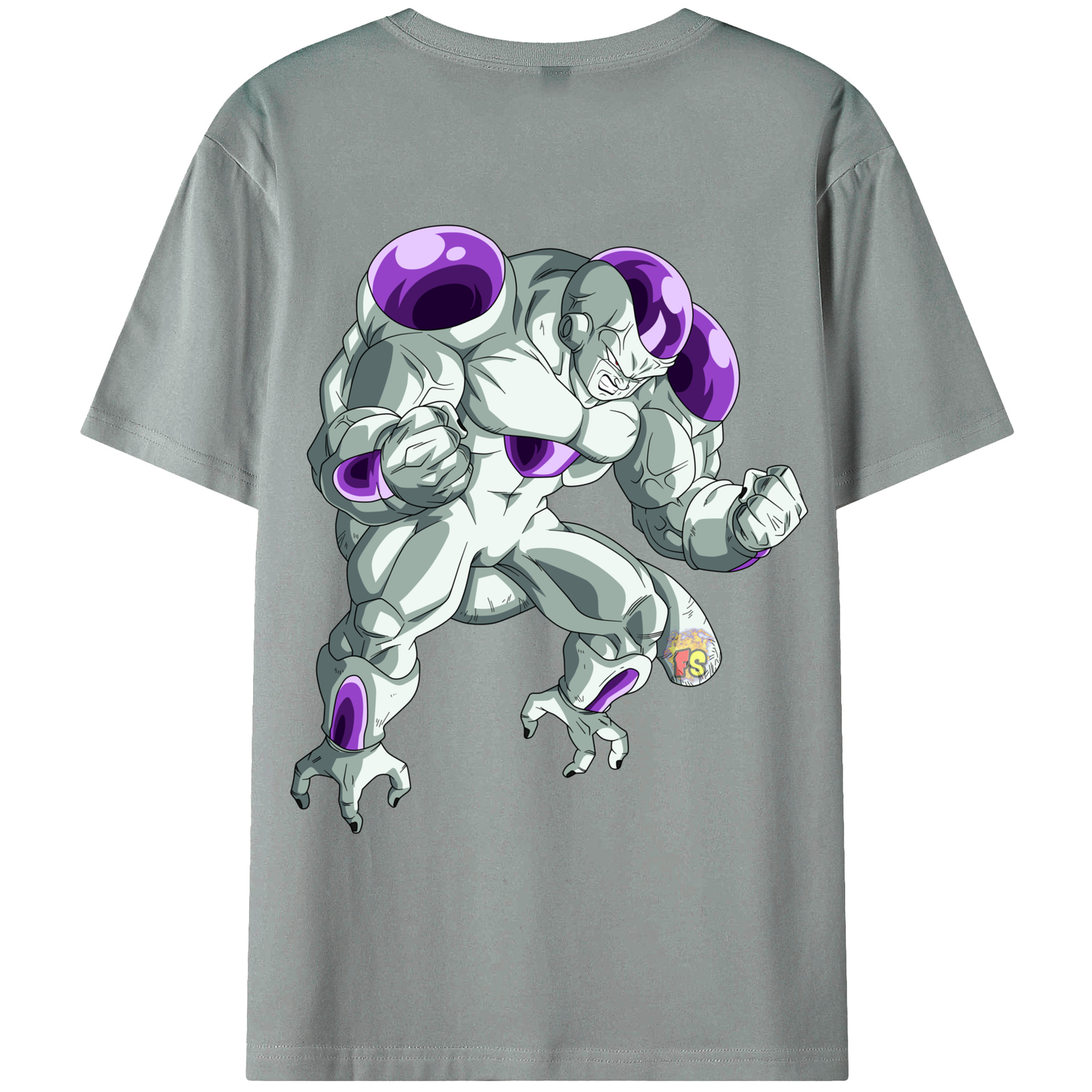 （画像用） ドラゴンボール フリーザ DRAGON BALL Frieza 綿100％ メンズ半袖Tシャツ（バックプリント） 通気性